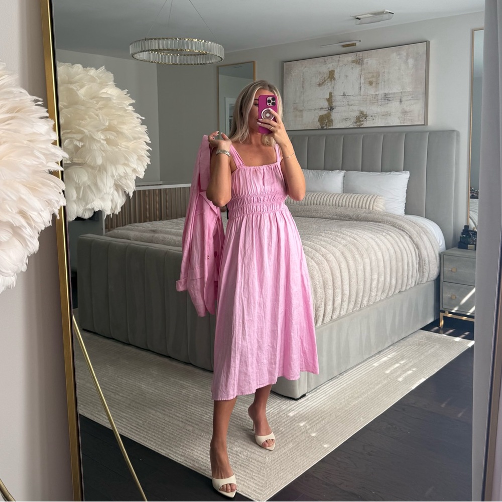 Saks Fifth Avenue linen dress set - Picture 3 of 9